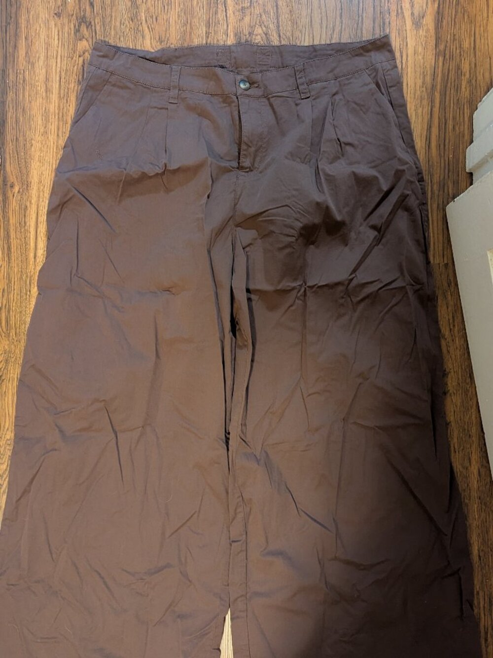 brand new brown wide leg Pact pants